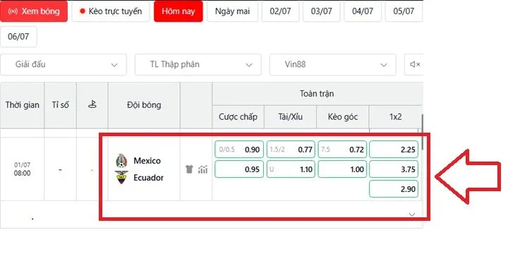 Dự đoán kèo nhà cái Mexico vs Ecuador