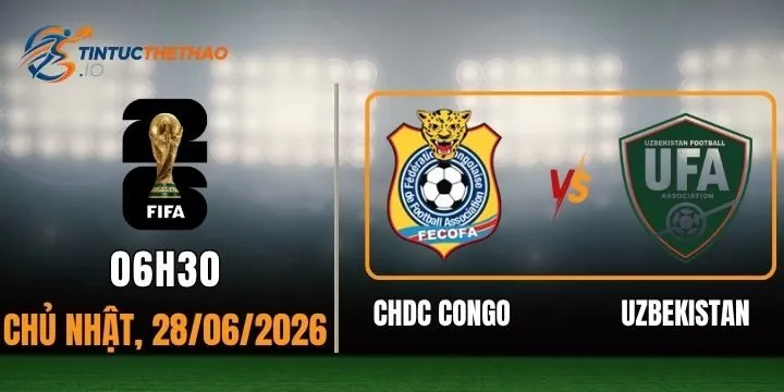 Tỷ lệ kèo CHDC Congo vs Uzbekistan
