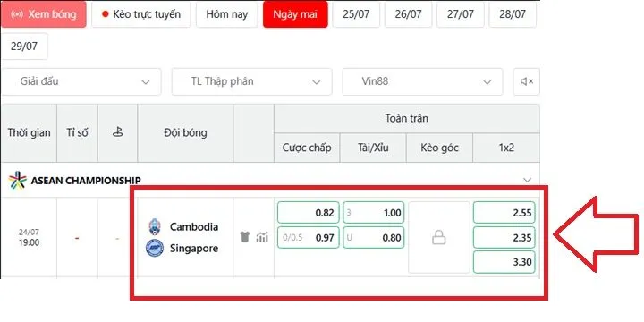 Nhận định kèo nhà cái Campuchia vs Singapore