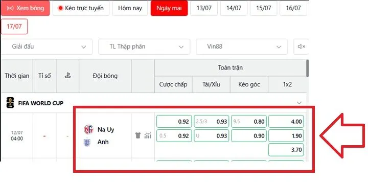 Phân tích kèo nhà cái Na Uy vs Anh