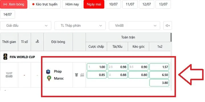 Phân tích kèo nhà cái Pháp vs Maroc