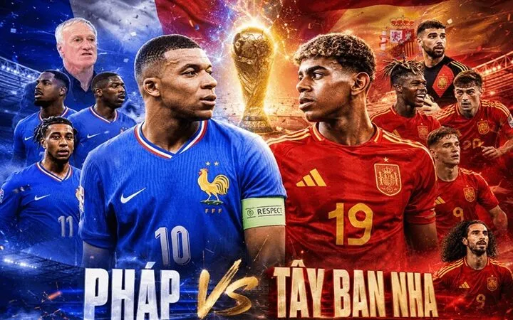 Dự đoán diễn biến trận đấu giữa Pháp vs Tây Ban Nha
