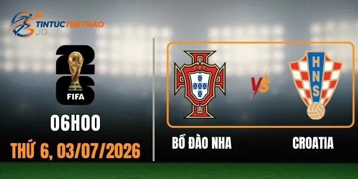 Tỷ lệ kèo Bồ Đào Nha vs Croatia