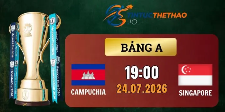 Tỷ lệ kèo Campuchia vs Singapore