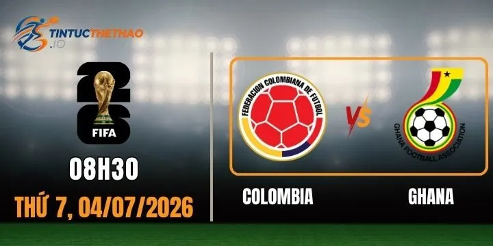 Tỷ lệ kèo Colombia vs Ghana