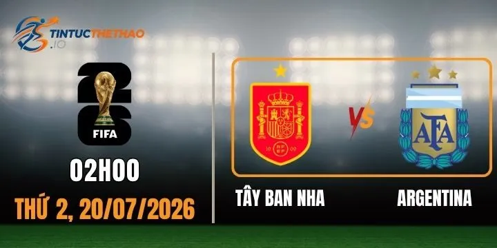 Tỷ lệ kèo Tây Ban Nha vs Argentina