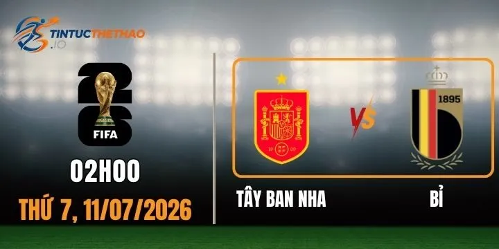 Tỷ lệ kèo Tây Ban Nha vs Bỉ