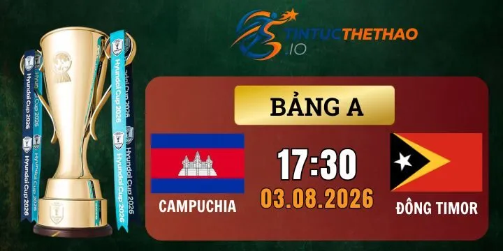 Kèo Nhà Cái Campuchia vs Đông Timor