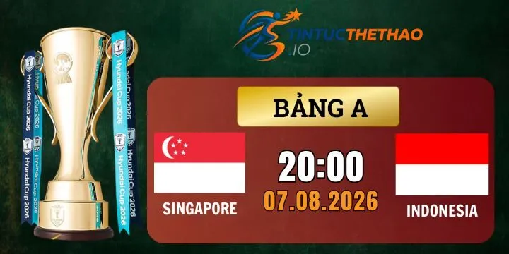 Kèo nhà cái Singapore vs Indonesia