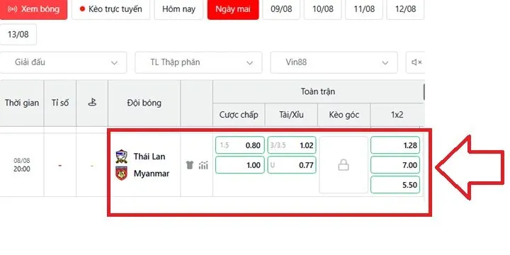 Soi kèo nhà cái Thái Lan vs Myanmar